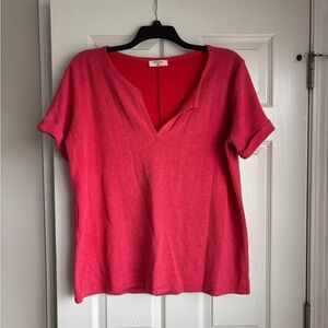 Zenana Outfitters Vibrant Red Short Sleeve Top